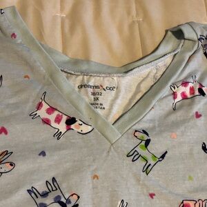Dreams & Co. Dog Print Pajama Set